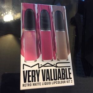 MAC liquid lipstick set.